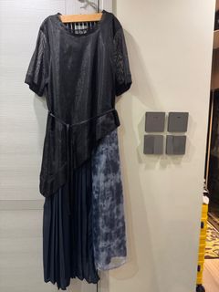 Birthmark 黑色不規則設計連衣裙64239924626305110