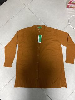 棕色開襟針織衫64241613584386110