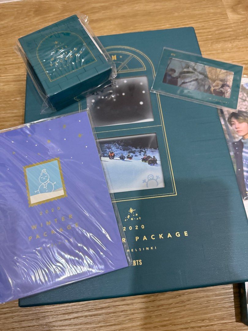 BTS 2020 Winter Package in Helsinki (Category: CDs & DVDs) located in Cainta. Submitted by ac.decluttering (Listing ID 1399496505, Image 2). Description: - complete inclusions - rm guide book / diary - unsealed but almost everything hasn’t been individually opened - good condition - negotiable - rfs: need space and funds.