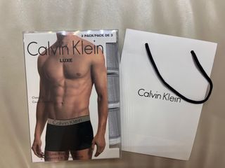 Calvin Klein LUXE 男士低腰內褲三件裝64234156335490110