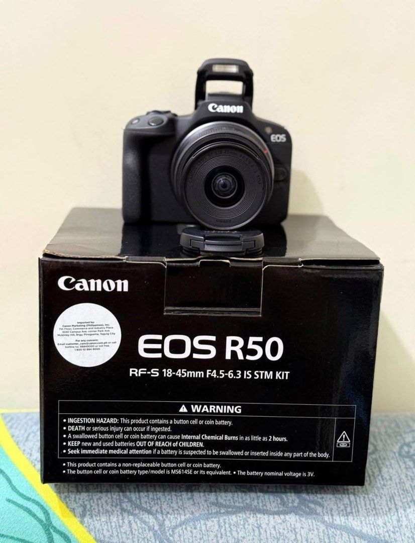 Eos R Image Dust Canon EOS R50 RF-S 18-45mm IS STM Kit, Photography, Cameras on Carousell