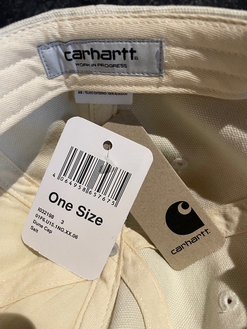 Carhartt WIP Dune Cap (Category: Caps & Hats) located in Taguig. Submitted by fosteratt (Listing ID 1399521044, Image 2). Description: - Carhartt Dune Cap - Color: Salt - One Size Fits All - Carhartt logo on front - Material: 100% Cotton - Perfect for daily wear 💵 gcash 📦 sdd, j&t 📍Taguig city .