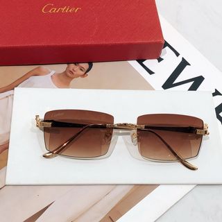 Cartier 金色太陽眼鏡64240419532034110