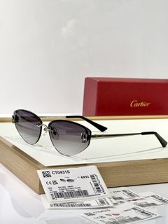 Cartier CT0431S 銀色灰色太陽眼鏡64234667214083110