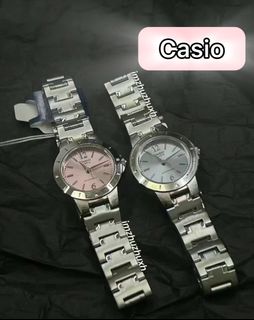 Japan Connection đŻđľ Casio Watch Steel Strap Pink Light Blue Dial64241807864578110
