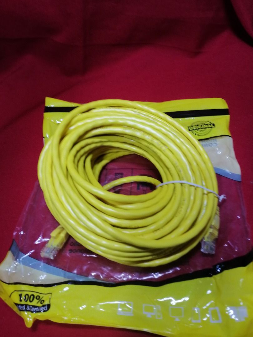 Cat6e Lan cable with rj45 20meters (Category: Cables & Adaptors) located in Quezon City. Submitted by newwhale.f1c027 (Listing ID 1399479389, Image 1). Description: P300 Cat6e 20meters lan cable 100% pure copper network cable Brandnew pick up Lagro fairview Q.C. or via delivery lalamove rider po. Delivery fee sagot po ni buyer.. Pwed din kayo ang mag book ng rider..fb page BSA online store .