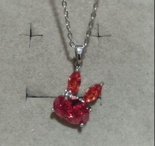 Orange-Red Stone Rabbit Pendant (CC.31)64244632805891110