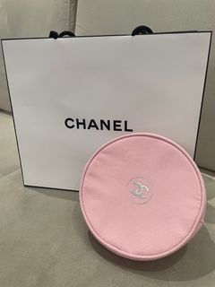Chanel 粉紅色 化妝包 化妝袋 連 紙袋64242679889922110
