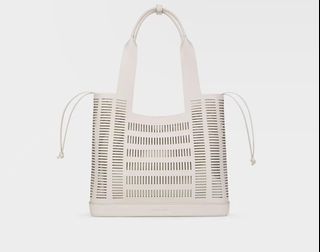 💎Quality Assurance💎CHARLES & KEITH · Large Capacity Cut-Out Tote Bag for Women64244796141570110