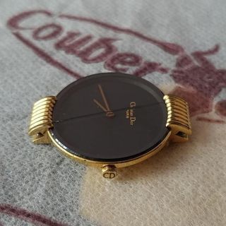 Christian Dior 46-153 Black Moon Quartz watch 包金錶身 (沒錶帶, 錶玻璃因維修時裂開)64242681827074110