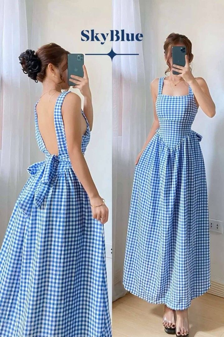 DENISE PADDED MAXI DRESS (Category: Dresses) located in Cainta. Submitted by agirlnamedkatkatII (Listing ID 1399496044, Image 1). Description: DENISE MAXI PADDED DRESS P290.00 FREESIZE CAN FIT FROM SMALL-SEMI LARGE FABRICS: SOFT JO GINGHAM CREPE FABRIC OTHER DETAILS: LENGTH: 45" BUST: 34" WAISTLINE: 26" NOTE: PLEASE PROVIDE 2ND AND 3RD COLOR OPTIONS.