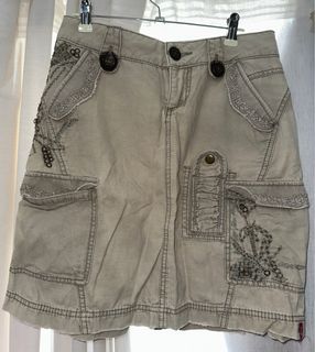 Multi-detail half-body work skirt, originally priced at $280, purchased from a Japanese vintage store64237343012355110