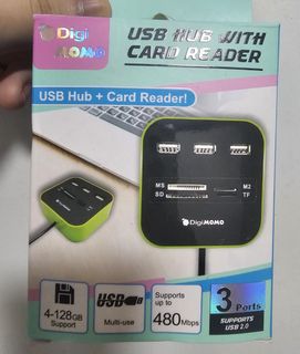 DigiMOMO USB Hub with Card Reader64243554187651110