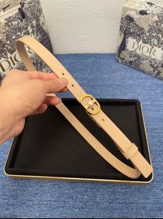 🌟官網授權商家🌟Dior/迪奧女生皮帶真皮細腰帶， 寬度：2.0cm64236911564161110