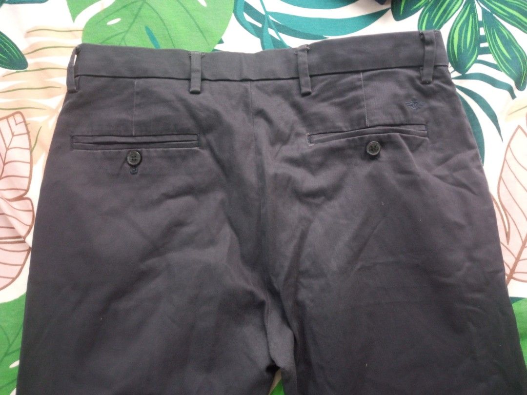 Dockers Navy Blue Pants (Category: Trousers) located in Porac. Submitted by themightythrift (Listing ID 1399532365, Image 2). Description: - Navy blue Dockers pants - Button and zipper closure - Two back pockets with button closures - Two front pockets - Belt loops - Cotton blend fabric - Versatile style.