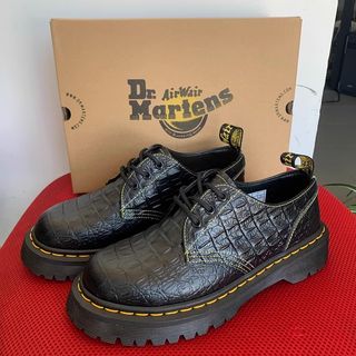 🌟官網授權商家🌟Dr . martens1461鱷魚紋皮三孔馬丁鬆餅鞋厚底青春時尚馬丁靴 尺碼：34-4564237342052225110