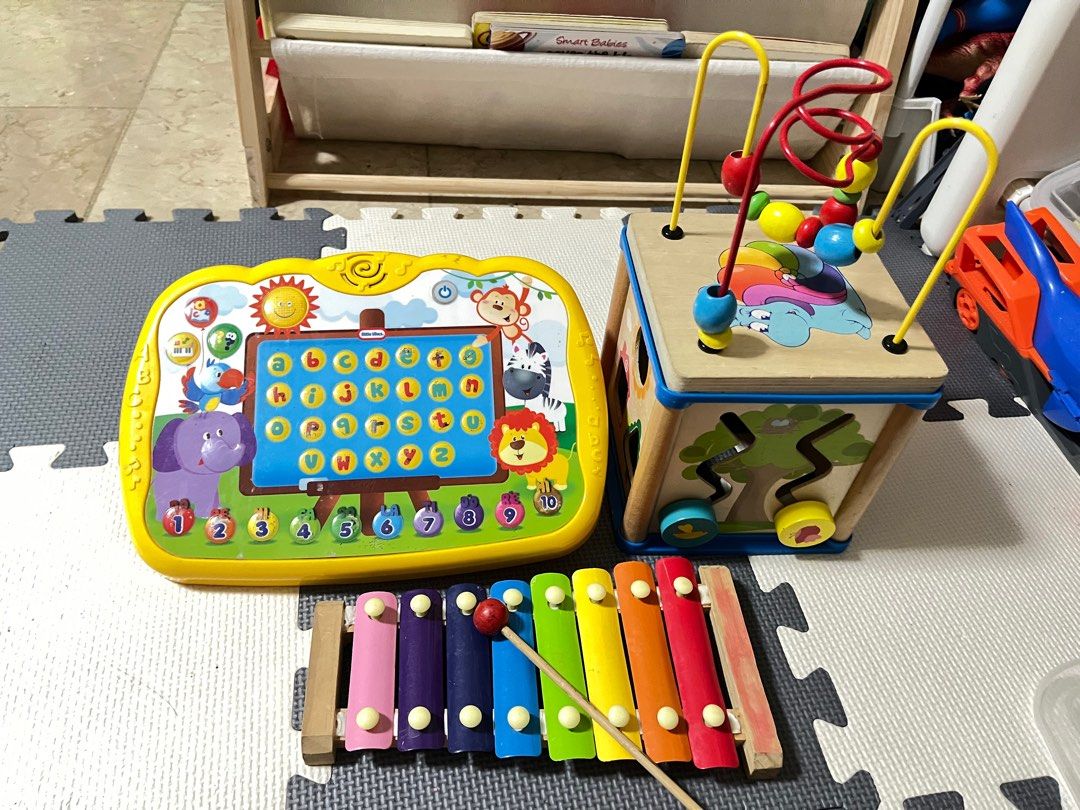 Educational Baby Toy (Category: Educational & Learning Toys) located in Antipolo. Submitted by pixieglowphl (Listing ID 1399593840, Image 1). Description: Educational Baby Toys Montesorri Toys Little Tikes Brand yung Tab.