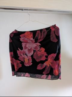 花卉印花迷你裙64237986513667110