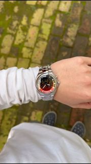 【Brand New】Fossil Vintage Watch Millennium Retro Y2K Dynamic Flame Red Dial Limited Edition Vintage Rare Model64237985893505110