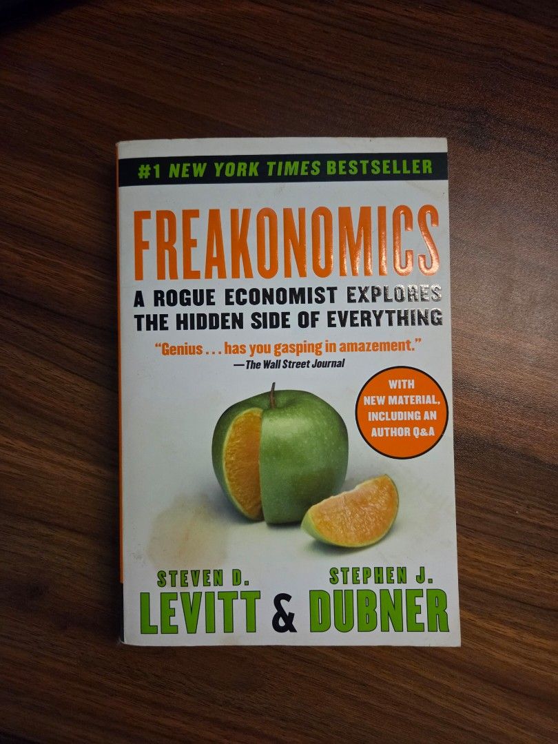 Freakonomics by Steven D. Levitt and Stephen J. Dubner (Category: Storybooks) located in Tarlac. Submitted by zyrus.matthew (Listing ID 1399466664, Image 1). Description: Freakonomics by Steven D. Levitt and Stephen J. Dubner Paperback Condition is fair No issues with pages.