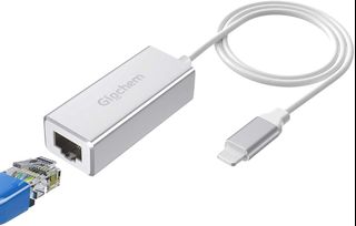 Giochem Lightning to Ethernet Adapter (RJ45 LAN Network Adapter for Apple iPhone/iPad)64236912322178110