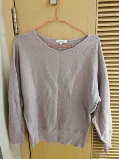 Global Work 淺紫色針織衫 S 碼64239556808578110