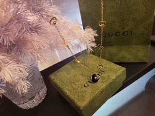 🌟Quality Assurance🌟 Gucci Spade Heart Hollow Chain Design Necklace64235361767042110