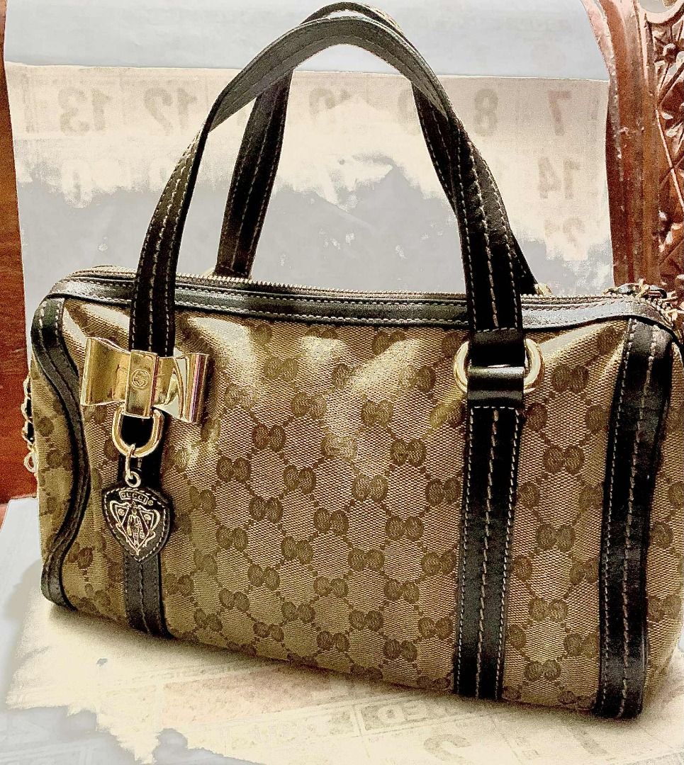 Gucci Duchessa Boston Bag (Category: Luxury Bags & Wallets) located in Muntinlupa City. Submitted by leira_closet (Listing ID 1399451303, Image 1). Description: Japan sourced, preloved, authentic Lalamove or shipping c/o buyer.