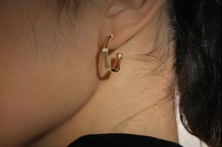 💎誠信賣家💎HEFANG Jewelry · 竹節耳環64235022089857110