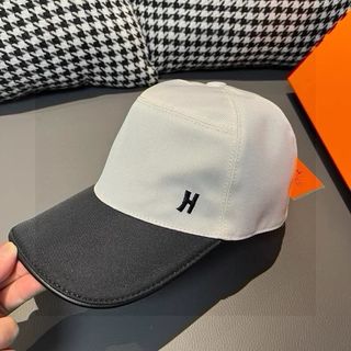 🌟Official Website Authorized Merchant🌟 HERMÈS (Hermès) Latest Baseball Cap, Color-Blocked H64241280345091110