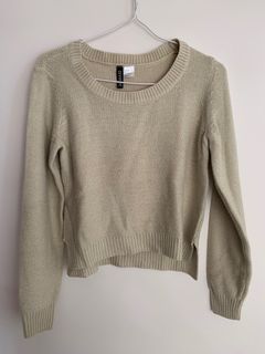H&M 杏色針織上衣 knitwear64237117715457110
