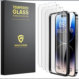 iPhone 14 Pro Impact Strong Tempered Glass Screen Protector64237984111489110