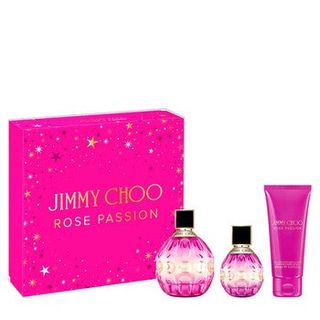 Jimmy Choo Ladies Rose Passion Gift Set [Niche Fragrance] [Most Comprehensive Online] [Pre-Order from Overseas]64234842508290110