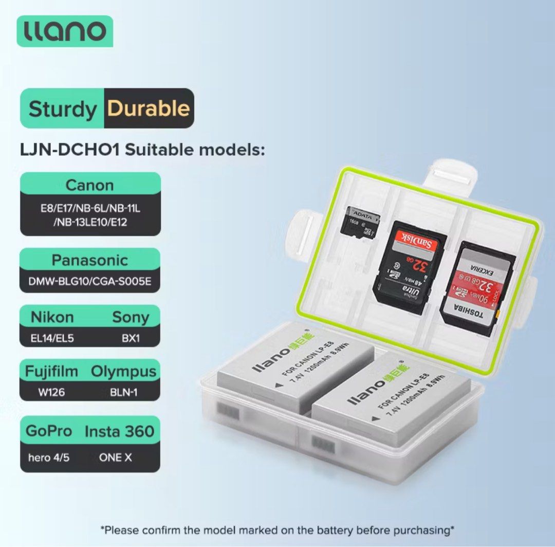 llano Camera Hard Case Waterproof SD TF Memory Card Protector Storage Box (Category: Camera Bags & Carriers) located in General Trias. Submitted by aprilocampo0412 (Listing ID 1399608787, Image 1). Description: llano Camera Hard Case Waterproof SD TF Memory Card Protector Storage Box.