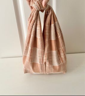 Lunch Box Bag for Rework 🍊 Rice Bag 🥖 Lunch Bag 🍙 Checkered Pattern64239924883842110