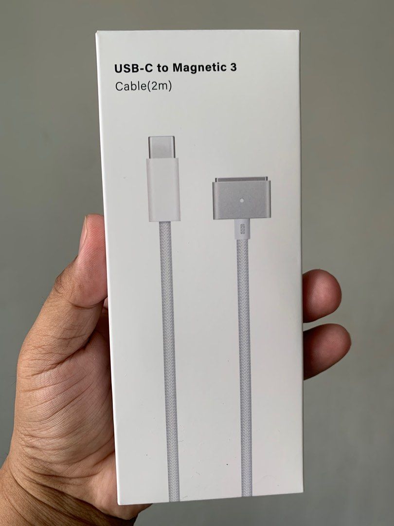 Magsafe 3 Cable (2m) (Category: Cables & Adaptors) located in San Juan City. Submitted by ph_gadgets_hub (Listing ID 1399483118, Image 2). Description: The MagSafe 3 Cable, efficient charging at home, in the office, or on the go. It’s compatible MacBook Charger🔥 💯% apple accessories😍 💯% data sync supported 💯% MFI Certified 💯% brand new SALE ❗️❗️❗️ ₱1,500 USB-C to MagSafe 3 Cable (2m) type c to magsafe 3 cable⚡️⚡️ Compatibility: M3 M4 MacBoo