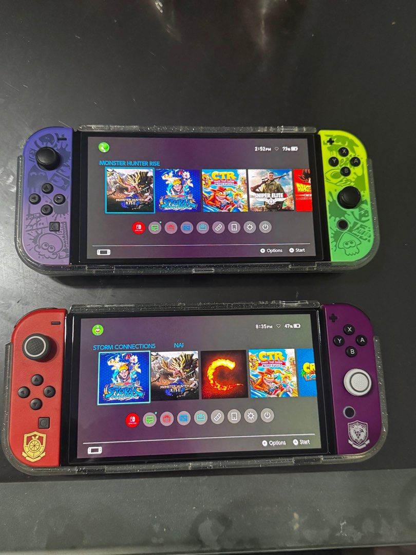 Modded Nintendo Switch OLED Hard Modded Video Gaming Video Game