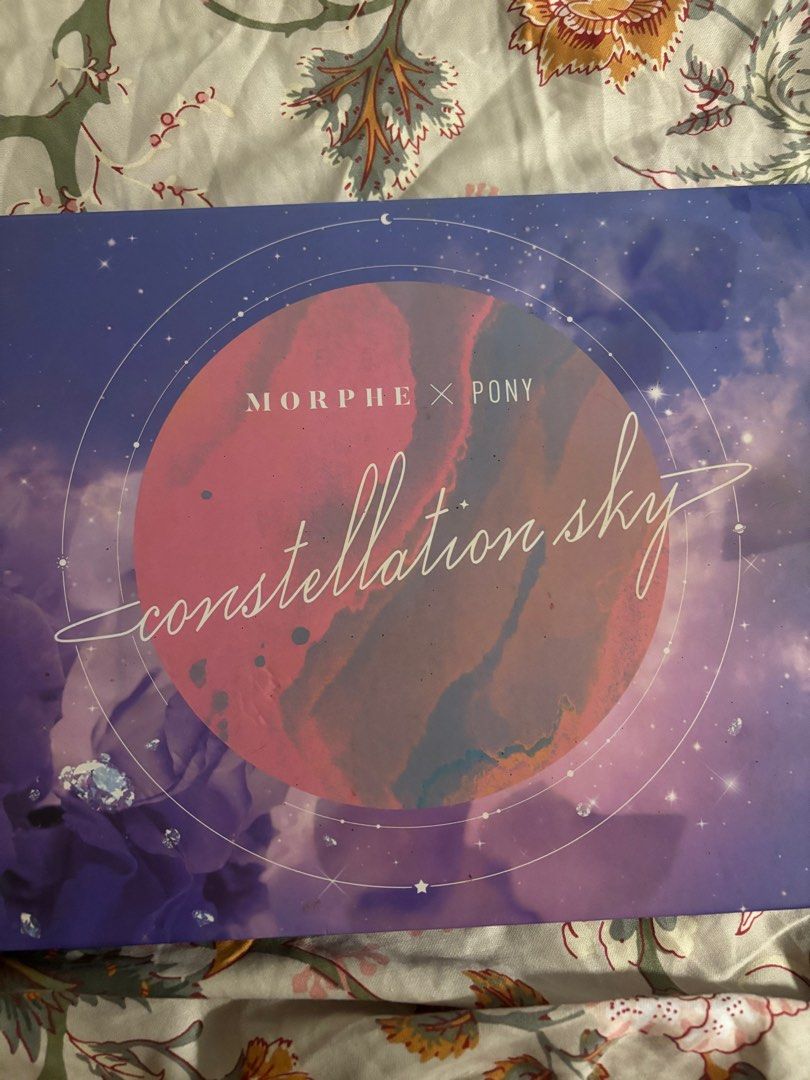 Morphe x Pony Constellation Sky Eyeshadow Palette (Category: Makeup) located in Las Pinas. Submitted by gabriellen10737 (Listing ID 1399588131, Image 3). Description: - Morphe x Pony Constellation Sky palette Most shades barely used/never used Only ones used a lot are the bronzer and baby pink blush in the middle big pans (see photos for reference) Rfs: decluttering since i barely use eyeshdadow Location: Las Pinas City MOD: same day/j&t/ggx MOP: