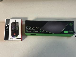 MSI M99 Pro Gaming Mouse + Razer Gigantus V2 Mouse Mat (Brand New, Sealed)64236506921858110