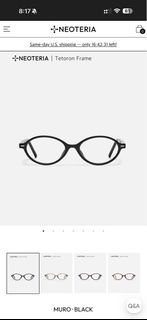 NEOTERIA Tetoron Frame 眼鏡 - Muro Black64240419504515110