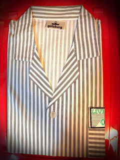 New Germany Famous Brand Götzburg 條紋睡衣套裝64240587597827110