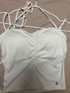 New!chrissie studio Beige Padded Multi-Way Strap Top64243380448259110