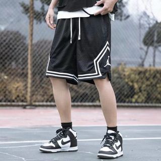Nike 萬針刺繡 Logo Air Jordan 喬丹網眼透氣情侶款男女同款休閒運動短褲寬鬆大版型透氣五分褲籃球褲潮流男裝 Shorts Pants64239927252611110