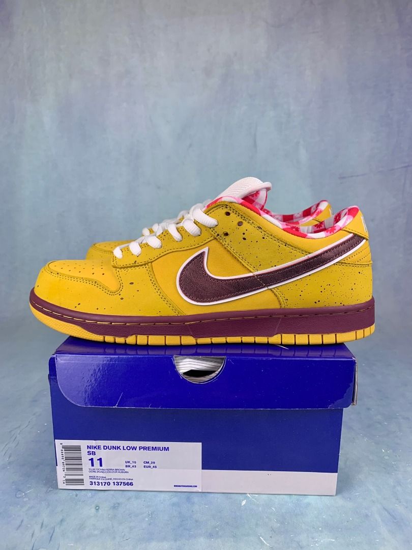 Nike sb dunk Yellow Lobster 2009年黃龍蝦313170-137566, 男裝, 鞋