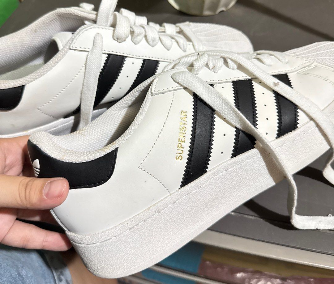 ORIGINAL ADIDAS Superstar XLG (Category: Sneakers) located in Manila. Submitted by lois.declu (Listing ID 1399555816, Image 3). Description: Used once only Got it for 6,500 Men’s Size (See photos) Msg me for more photos RFS: Declutterring Loc: Manila.