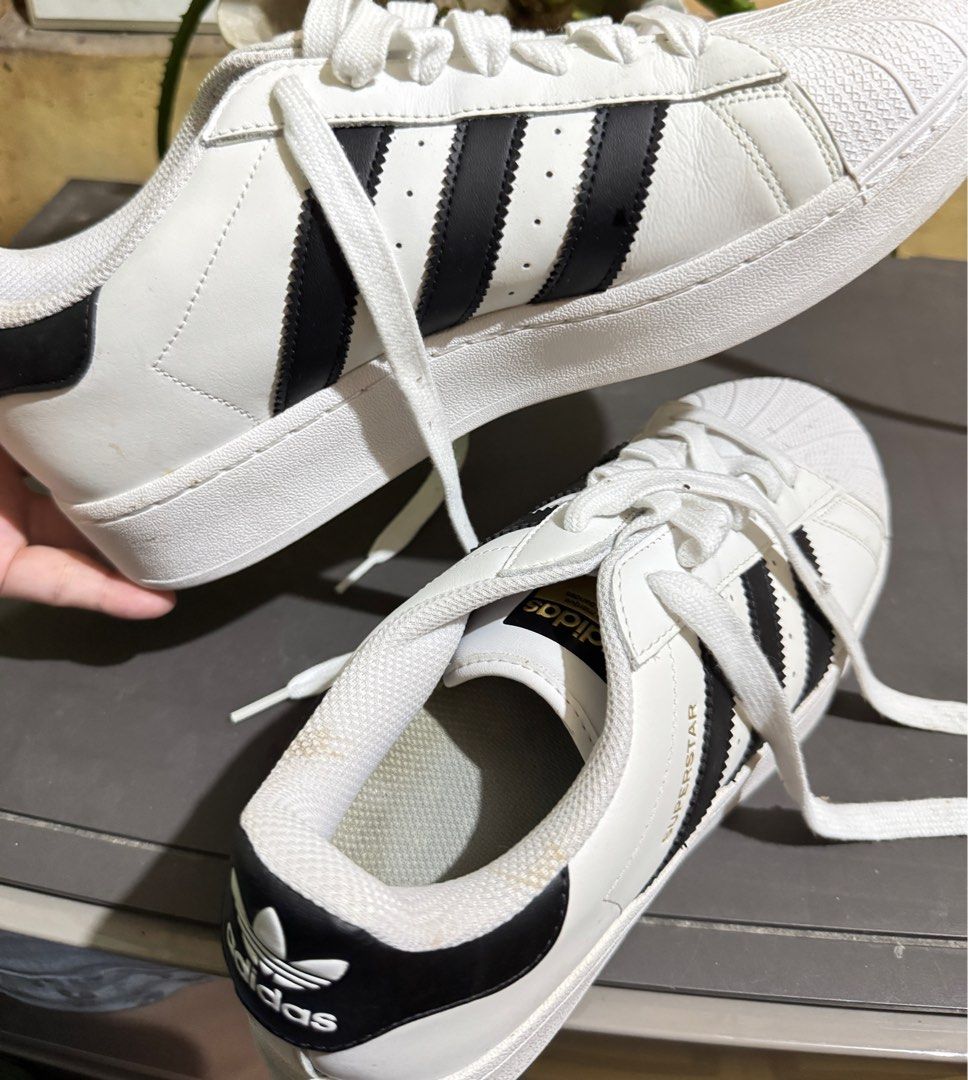 ORIGINAL ADIDAS Superstar XLG (Category: Sneakers) located in Manila. Submitted by lois.declu (Listing ID 1399555816, Image 1). Description: Used once only Got it for 6,500 Men’s Size (See photos) Msg me for more photos RFS: Declutterring Loc: Manila.