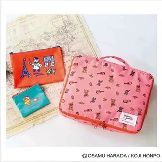 osamu goods 原田治 收納袋 三件裝 便攜包 實用袋 公仔 送禮 生日禮物 多用途袋 小男孩 狗狗 dog 貓貓 cat 寵物64237118285186110