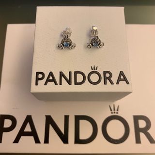 Pandora 迪士尼《仙履奇緣》南瓜車針式耳環64239408496899110