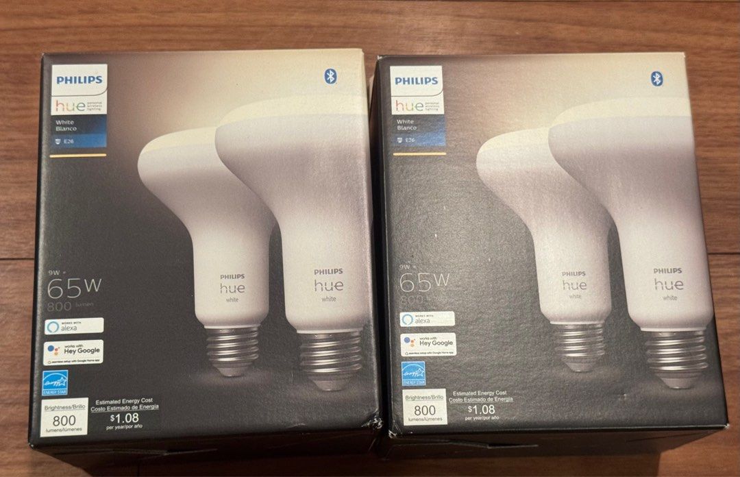 Philips Hue Smart Lightbulb 65w (Category: Lighting) located in Quezon City. Submitted by markruiz (Listing ID 1399487959, Image 1). Description: Philips Hue Smart Lightbulb 65w White Blanco Brand New extra don’t need them selling for 1,350 each or 5,000 for all.