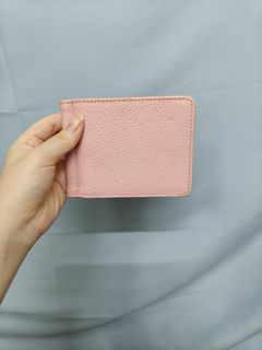 Pink Leather Wallet with Zipper卡包證件包64242491420162110